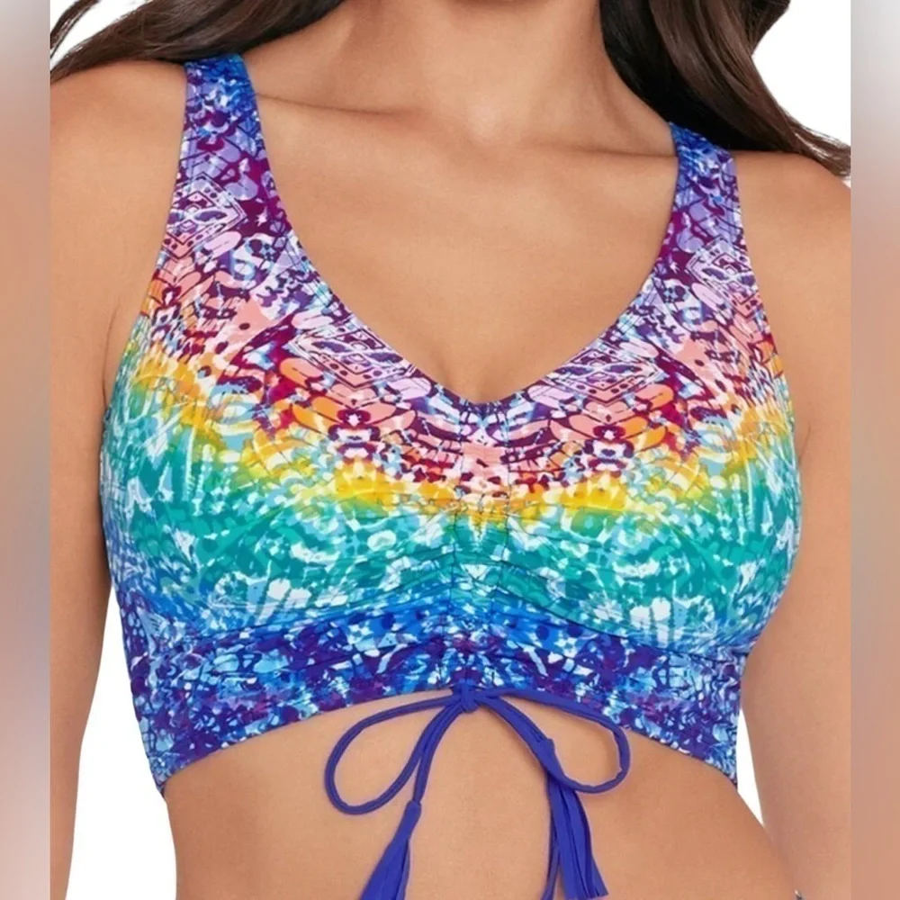 SkinnyDippers Alice Shirr Thing Triangle Top - Picture 1 of 3